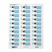 新郎新婦差出人住所ラベル ラベル (フルシート)