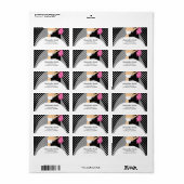 新郎新婦差出人住所ラベル ラベル (フルシート)