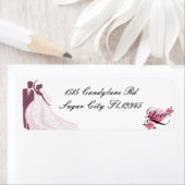 新郎新婦差出人住所ラベル ラベル (インサイチュ)