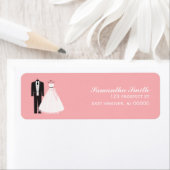 新郎新婦差出人住所ラベル ラベル (インサイチュ)