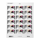 新郎新婦差出人住所ラベル ラベル (フルシート)