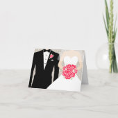 新郎新婦感謝していおよびメッセージカード サンキューカード (正面)