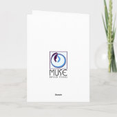 新郎新婦抱擁 – クリーム サンキューカード (裏面)