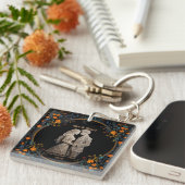 新郎新婦王室のクラシック キーホルダー (正面右)