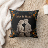 新郎新婦王室のクラシック クッション (ブランケット)