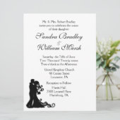 新郎新婦白 招待状 (スタンド正面)