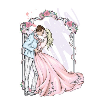 新郎新婦紙ナプキンス スタンダードカクテルナプキン