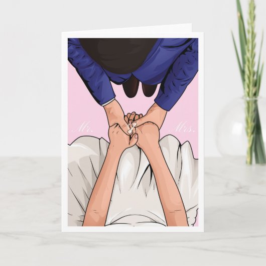 新郎新婦結婚おめでとう カード (正面)