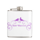新郎新婦結婚が運命を自分に合わせる フラスク (正面)