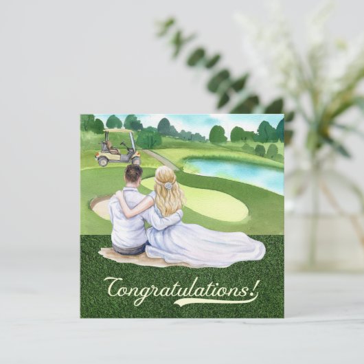 新郎新婦結婚とのゴルフおめでとう (スタンド正面)