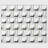 新郎新婦結婚とのユーモア ラッピングペーパー (フラット)