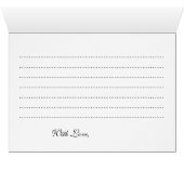 新郎新婦結婚のアドバイスカード金ゴールド灯 (内部横(下))