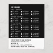 新郎新婦結婚のイベントプランナー広告 チラシ (裏面)