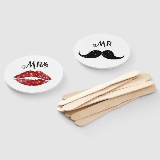 新郎新婦結婚のゲーム ハンドファン (組立なし)