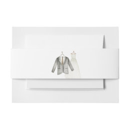 新郎新婦結婚のドレ結婚ース 招待状ベリーバンド