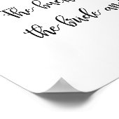 新郎新婦結婚のバケットリスト ポスター (角)