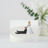 新郎新婦結婚のユーモア 招待状 (スタンド正面)