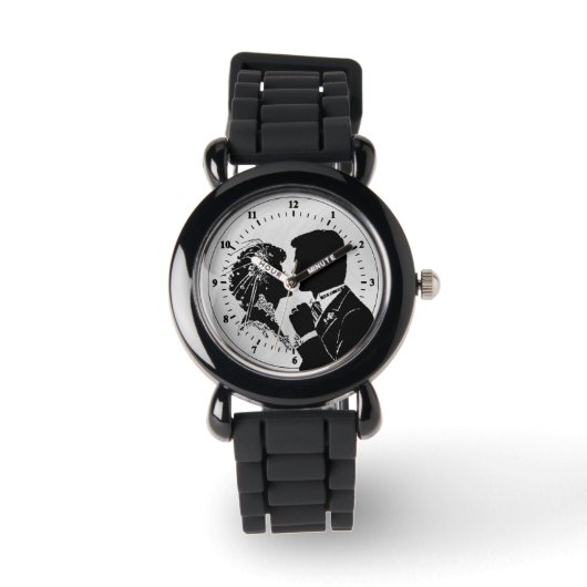 新郎新婦結婚の伊達見 腕時計 (正面)