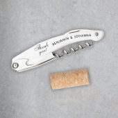 新郎新婦結婚の名前を支持してくれてありがとうござカスタムう ソムリエナイフ