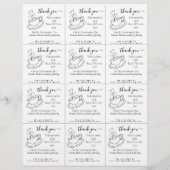 新郎新婦結婚の茶バッグ (裏面)