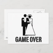 新郎新婦結婚の試合 ポストカード (正面/裏面)