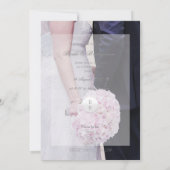 新郎新婦結婚の セーブザデート (裏面)