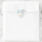 新郎新婦結婚の ハートシール (バッグ)