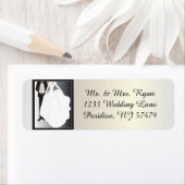 新郎新婦結婚の ラベル (インサイチュ)