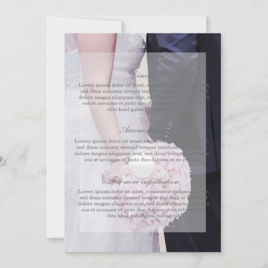 新郎新婦結婚の 招待状 (正面)