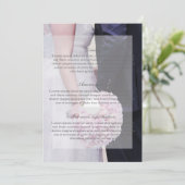 新郎新婦結婚の 招待状 (スタンド正面)