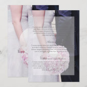 新郎新婦結婚の 招待状 (正面/裏面)