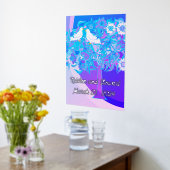 新郎新婦結婚のDate Foilアクセント 箔ポスター (レイダウン (キッチン))