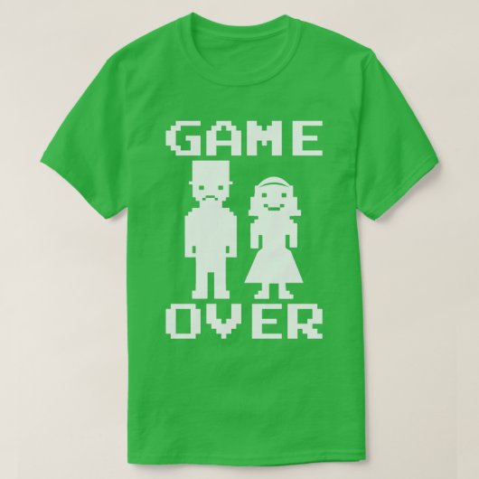 新郎新婦結婚をめぐる結婚ゲーム Tシャツ (デザイン正面)