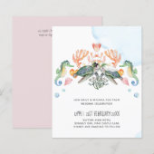 新郎新婦結婚をフィーチャーしたウミガメ (正面/裏面)