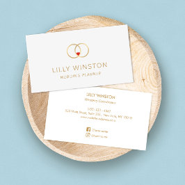 新郎新婦結婚リングや輪ウェディングプランナー 名刺