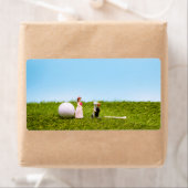 新郎新婦結婚付きゴルフ差出人住所 ラベル (インサイチュ)