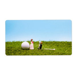 新郎新婦結婚付きゴルフ差出人住所 ラベル