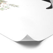 新郎新婦結婚夫婦の歓迎 ポスター (角)