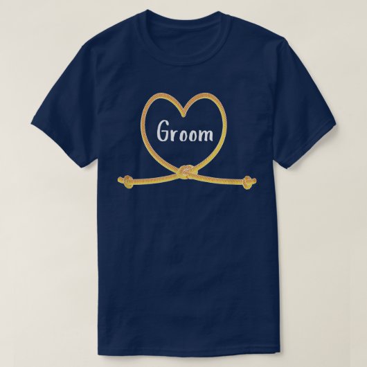 新郎新婦結婚婚約 Tシャツ (デザイン正面)
