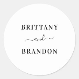 新郎新婦結婚式の引き出物シモダンール ラウンドシール