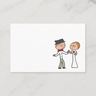 新郎新婦結婚式の日 名刺