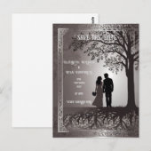 新郎新婦結婚式招待状 ポストカード (正面/裏面)