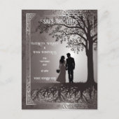 新郎新婦結婚式招待状 ポストカード (正面)