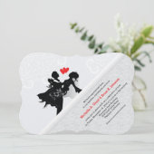 新郎新婦結婚式招待状 招待状 (スタンド正面)