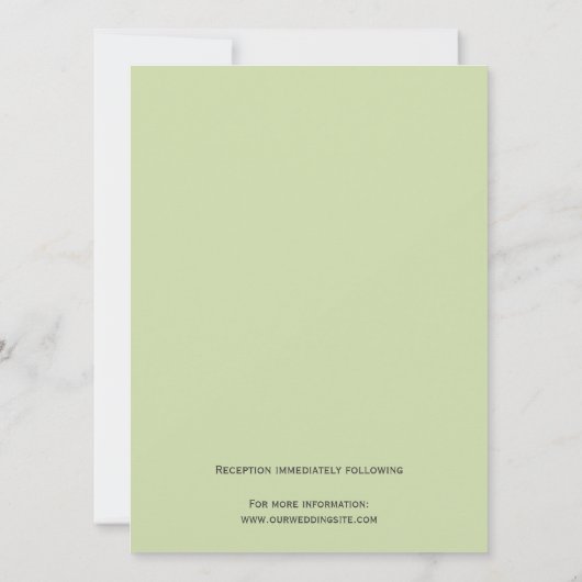 新郎新婦結婚式招待状 招待状 (裏面)