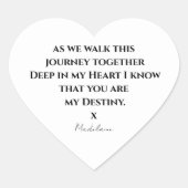 新郎新婦結婚引用文用の靴シンプル ハートシール (正面)