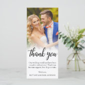 新郎新婦結婚撮影黒人脚本ありがとう カード (スタンド正面)