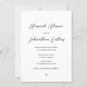 新郎新婦結婚教会 招待状