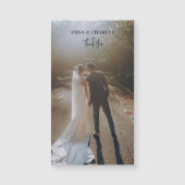 新郎新婦結婚様の磁気フォトカード (正面)