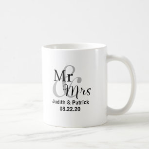 新郎新婦結婚氏のデート コーヒーマグカップ